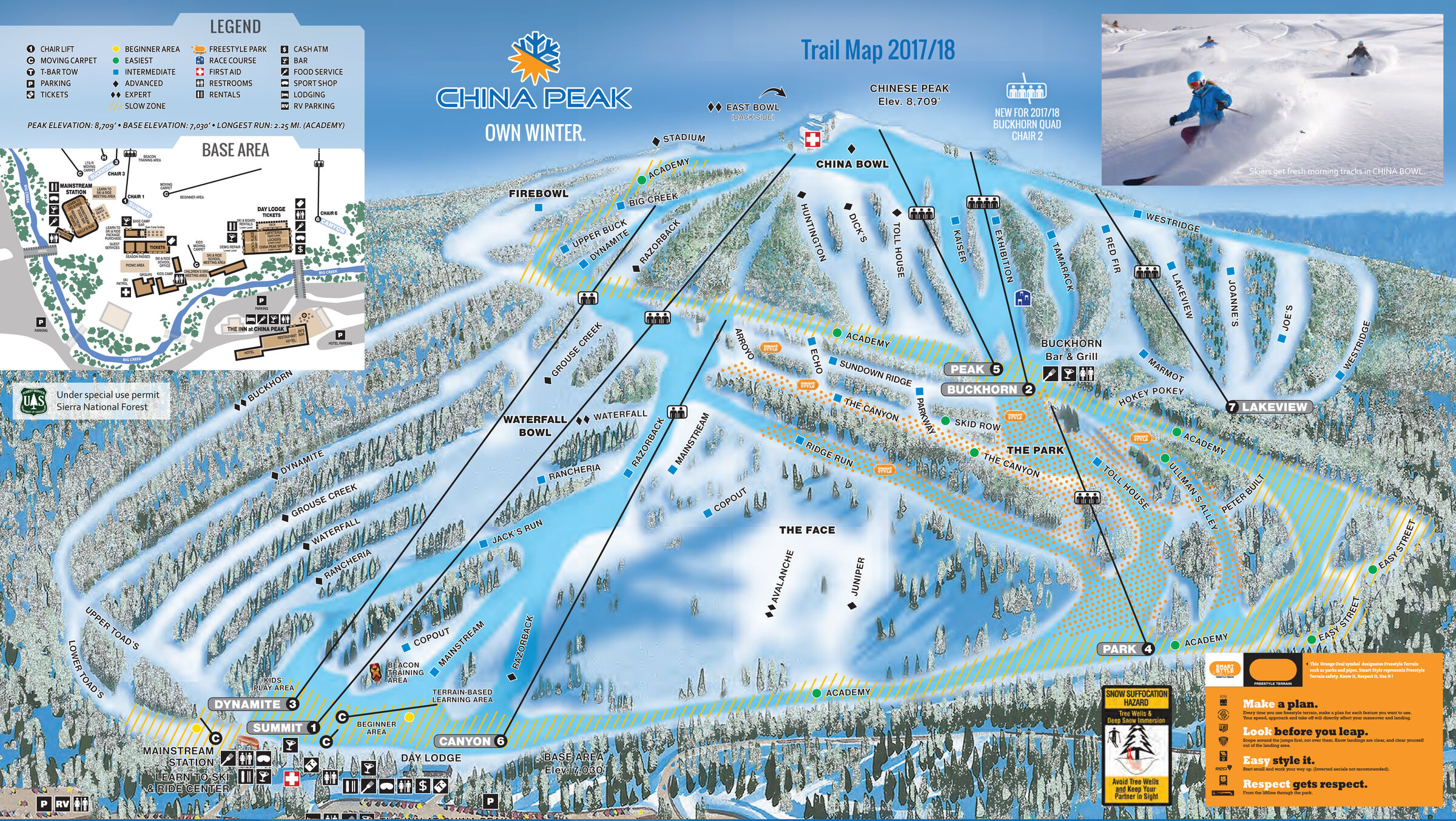 China Peak Trail Map SkiCentral