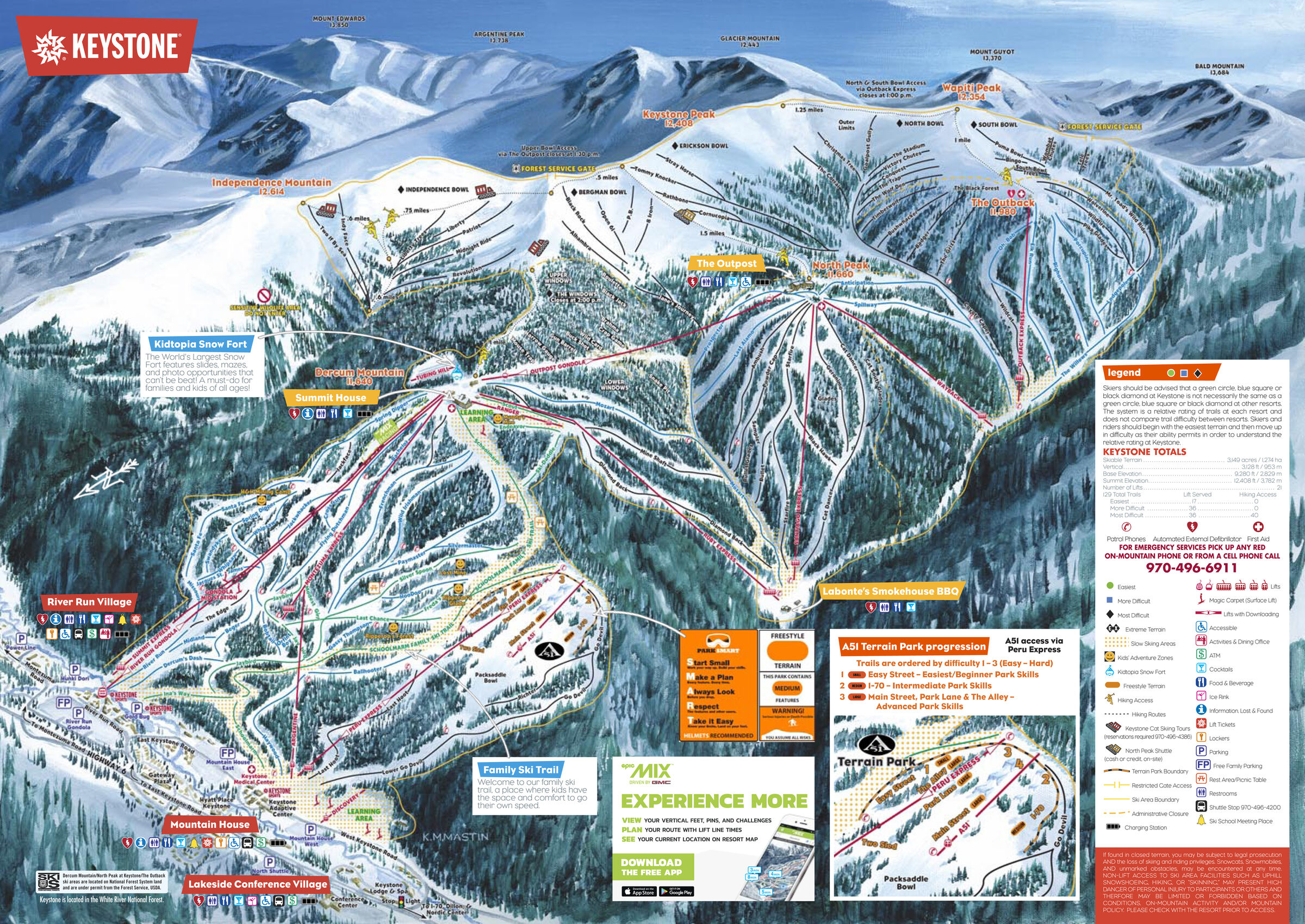 Keystone Resort Trail Map