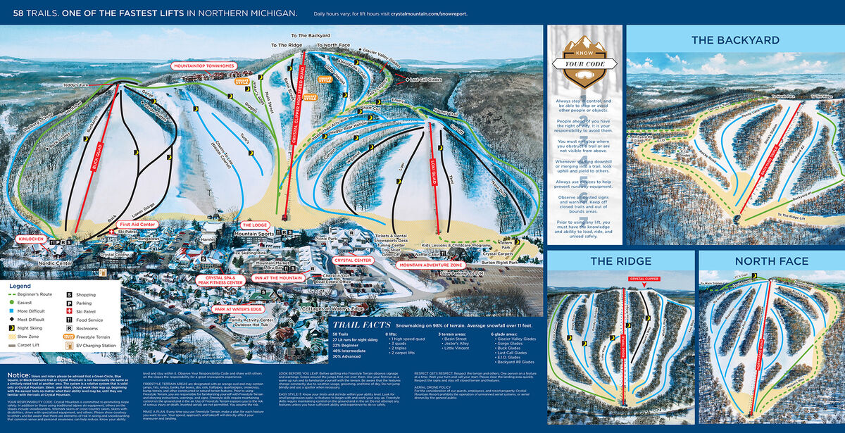 Crystal Mountain Resort Trail Map
