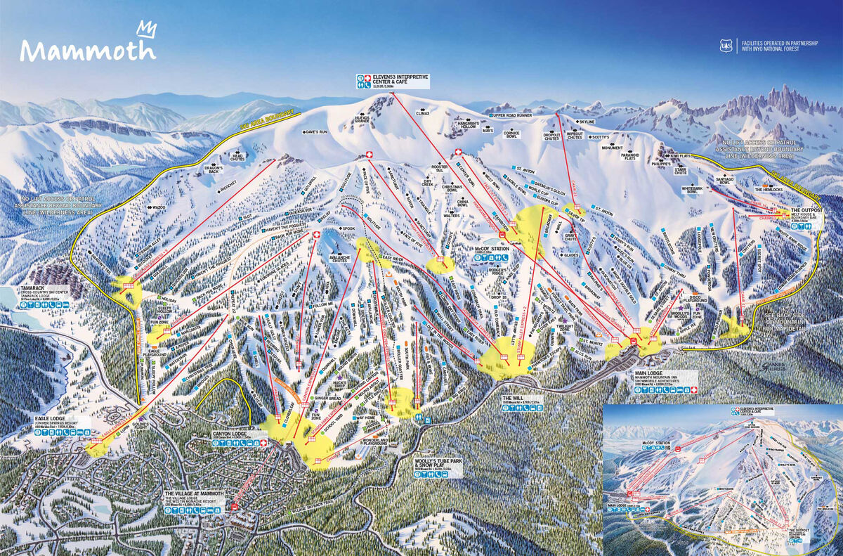 Mammoth Lift Map