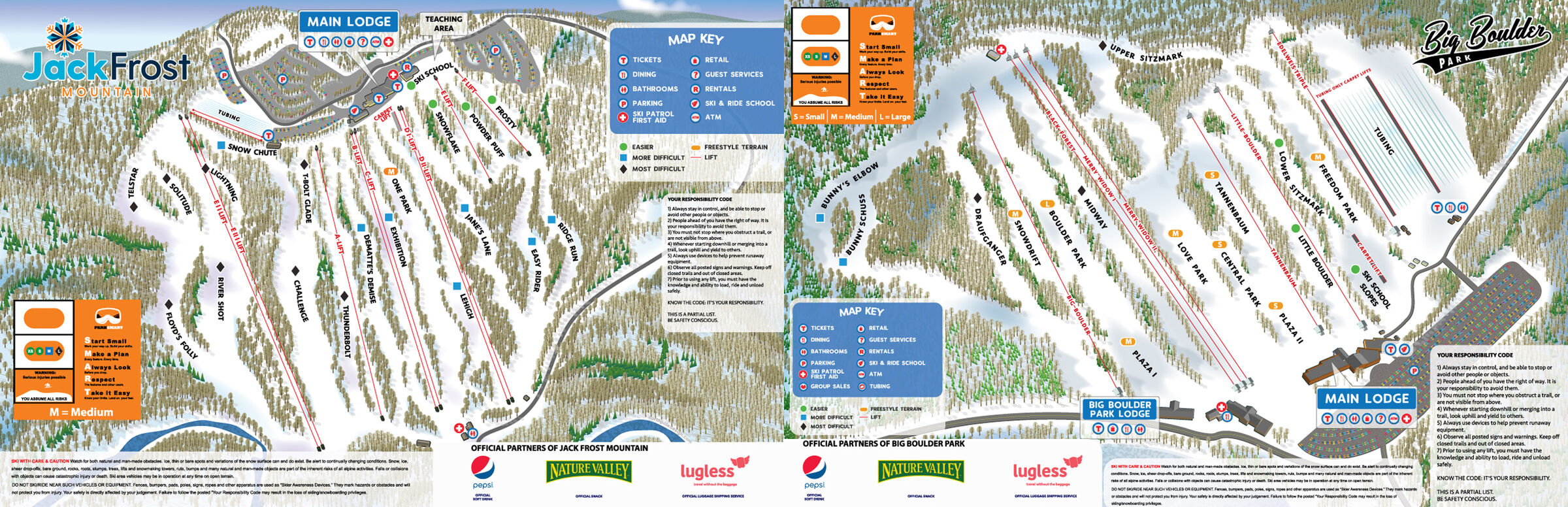 Jack Frost Big Boulder Trail Map