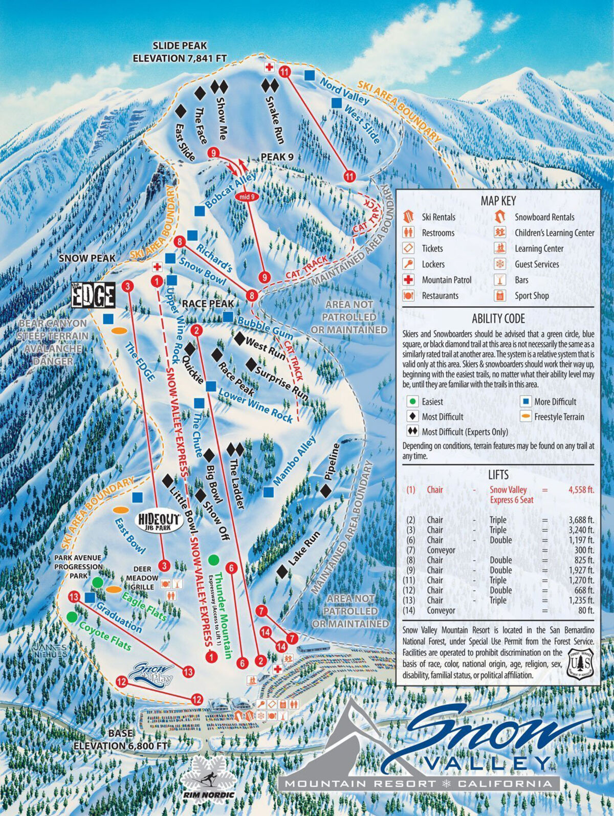 northstar ski resort map