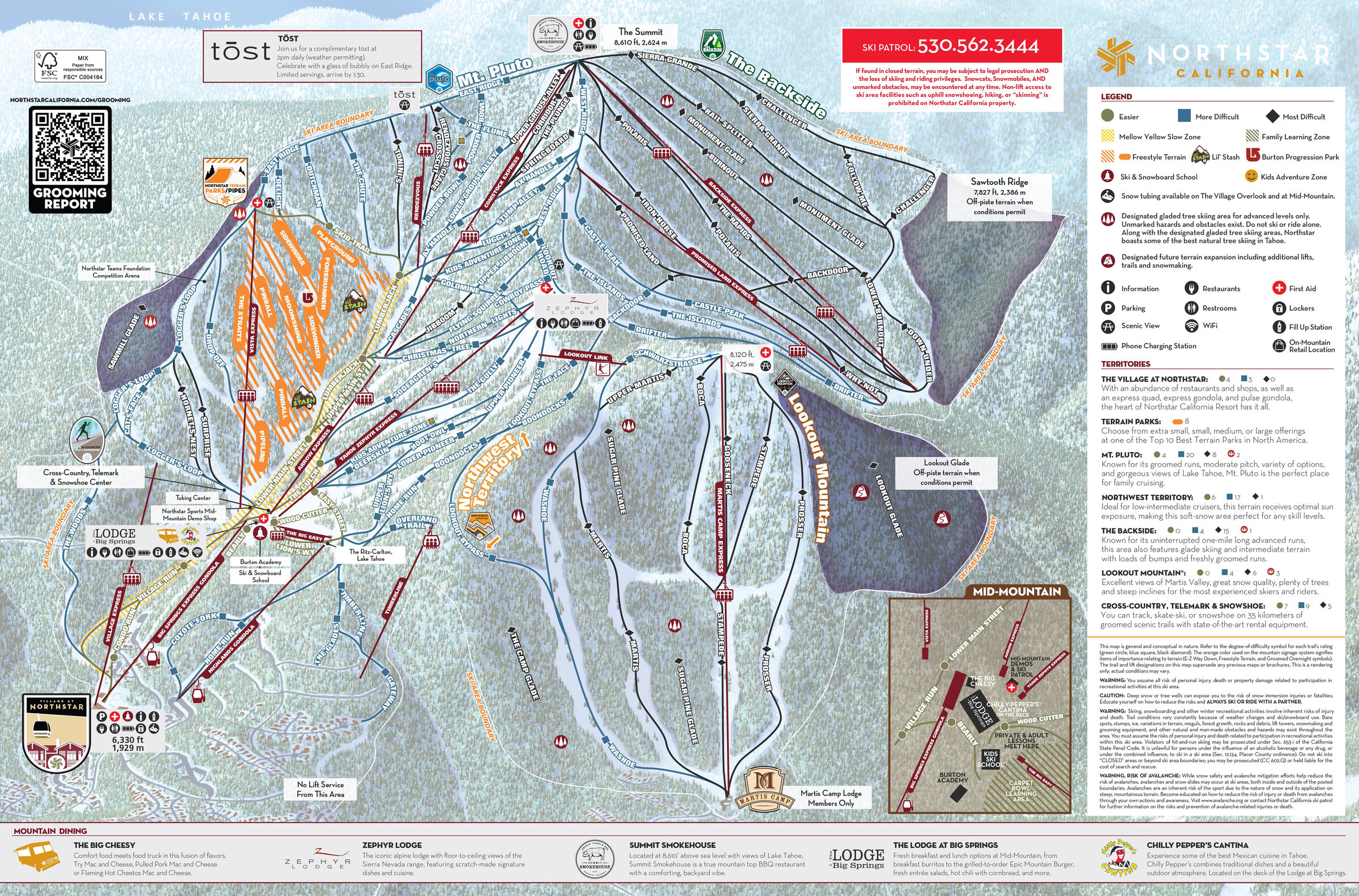 northstar ski resort map